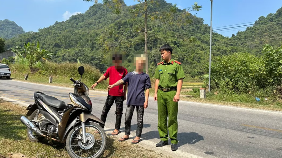 Hình ảnh thực nghiệm hiện trường các đối tượng thực hiện hành vi trộm cắp tại tỉnh Cao Bằng. Ảnh: Công an tỉnh Lạng Sơn