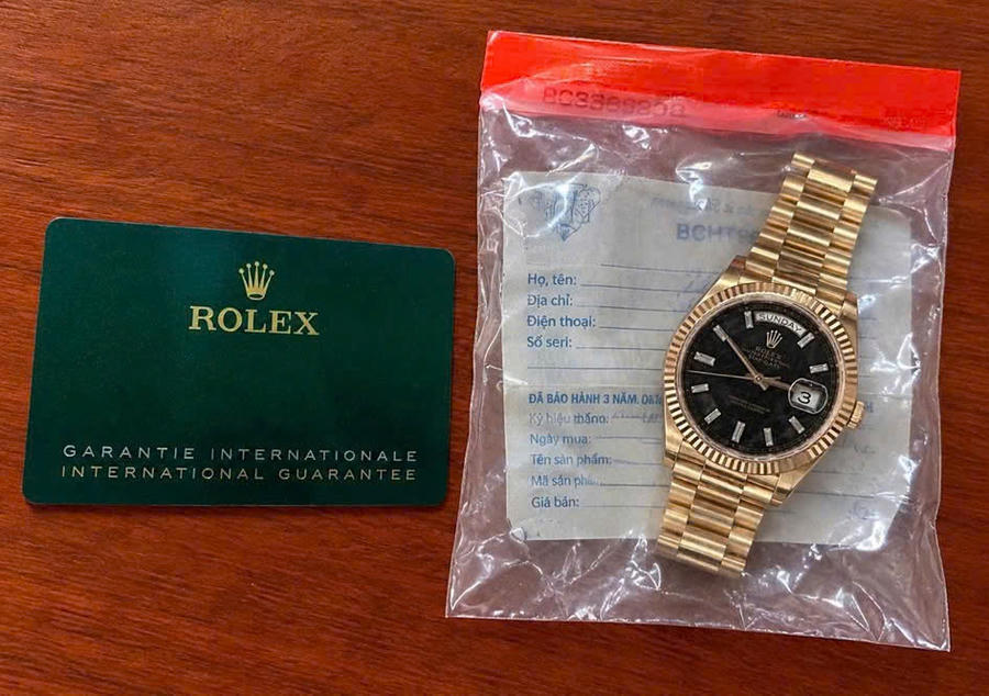 Theo kết luận định giá tài sản, chiếc đồng hồ Rolex bị trộm có giá trị hơn 1,4 tỉ đồng.