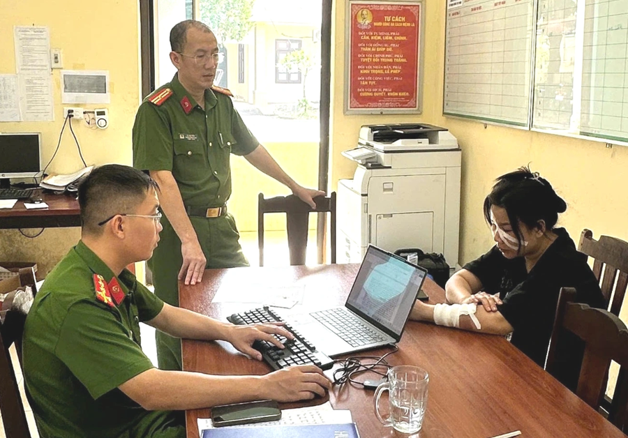 Hoàng Thị Hương bị khởi tố về tội Gây rối trật tự công cộng (Ảnh: Công an cung cấp).