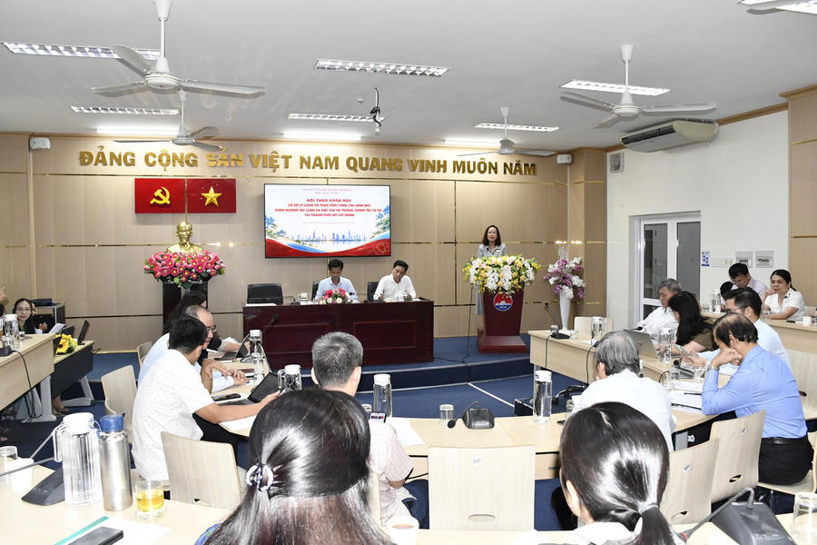 Hội thảo được tổ chức tại Học viện Cán bộ TP.HCM.
