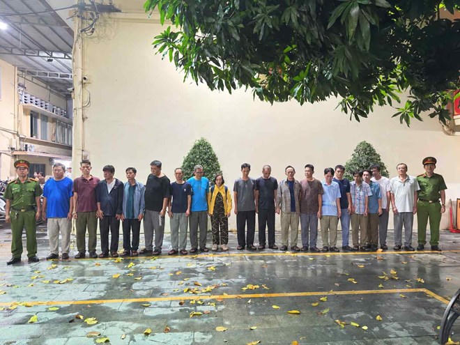 Các đối tượng trong vụ án. Ảnh CA TP Hồ Chí Minh Các đối tượng trong vụ án. Ảnh CA TP Hồ Chí Minh