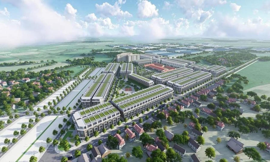 Phối cảnh tổng thể dự án Khu dân cư Lương Điền Cẩm Điền. (Ảnh: CĐT)