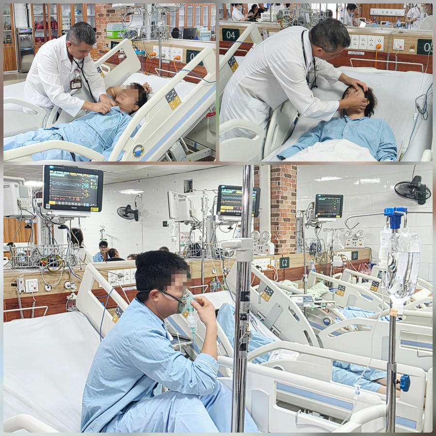 Các nạn nhân khác đang được theo dõi sát để điều trị kịp thời tại Trung tâm Chống độc. (Ảnh: bệnh viên Bạch Mai)