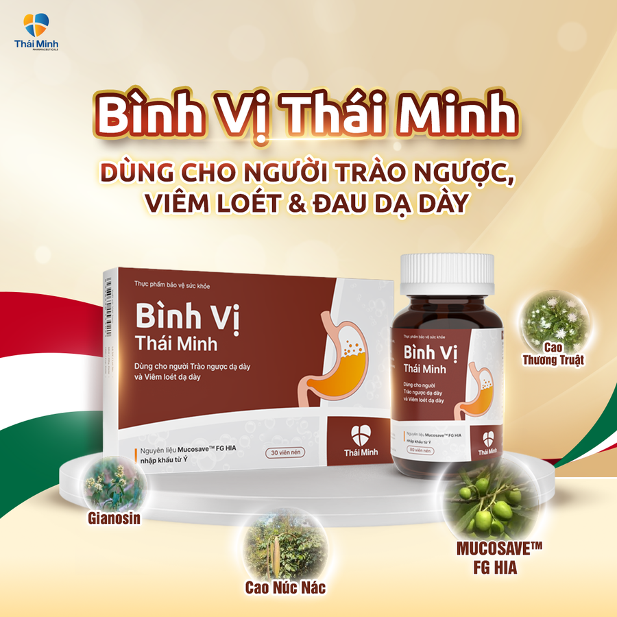 Bình Vị Thái Minh với thành phần được chiết xuất từ thảo dược thiên nhiên