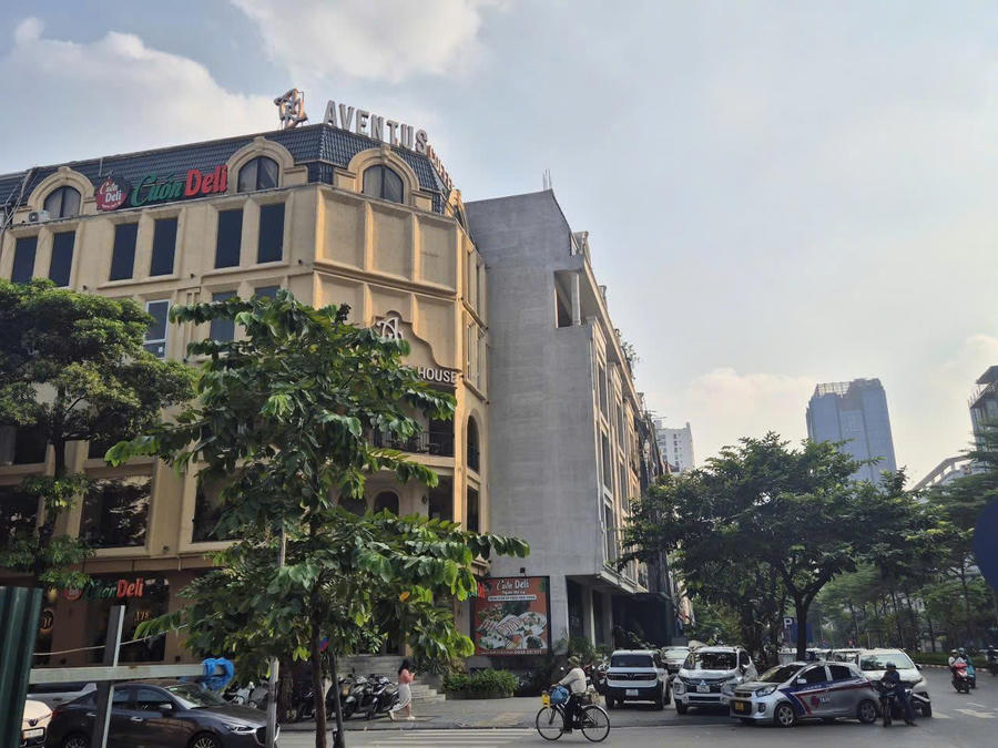 Một góc Dự án khu nhà ở phố Wall nằm trên đường Trần Thái Tông, phường Cầu Giấy, TP Hà Nội.  