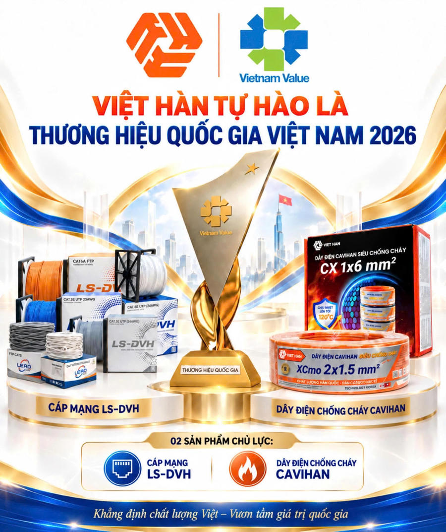 Hai sản phẩm được vinh danh Thương hiệu quốc gia của Công ty Việt Hàn