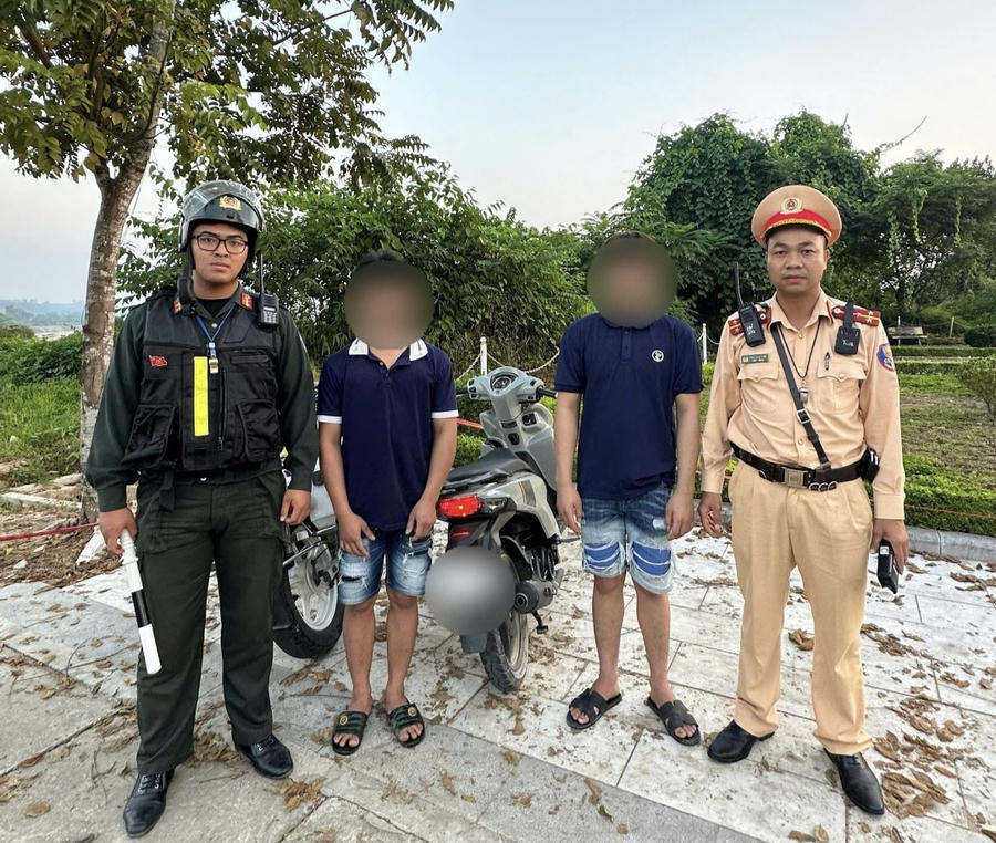 2 thiếu niên vi phạm. (Ảnh: Công an tỉnh Lào Cai).