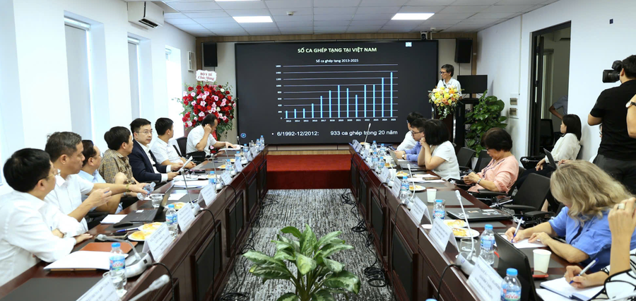Tọa đàm đối thoại về "Pháp luật, quản trị, hệ thống dữ liệu và tài chính trong hiến, ghép tạng: Từ quy định pháp luật đến một hệ thống quốc gia bền vững". (Ảnh: Bộ Y tế)
