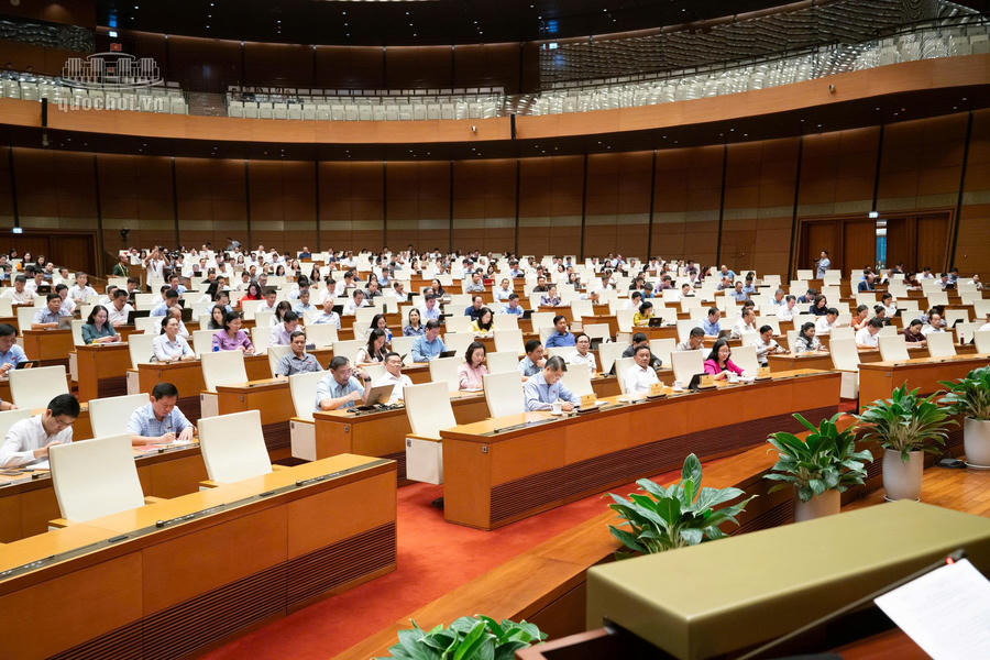 Các Đại biểu tham dự phiên họp. Ảnh: quochoi.vn