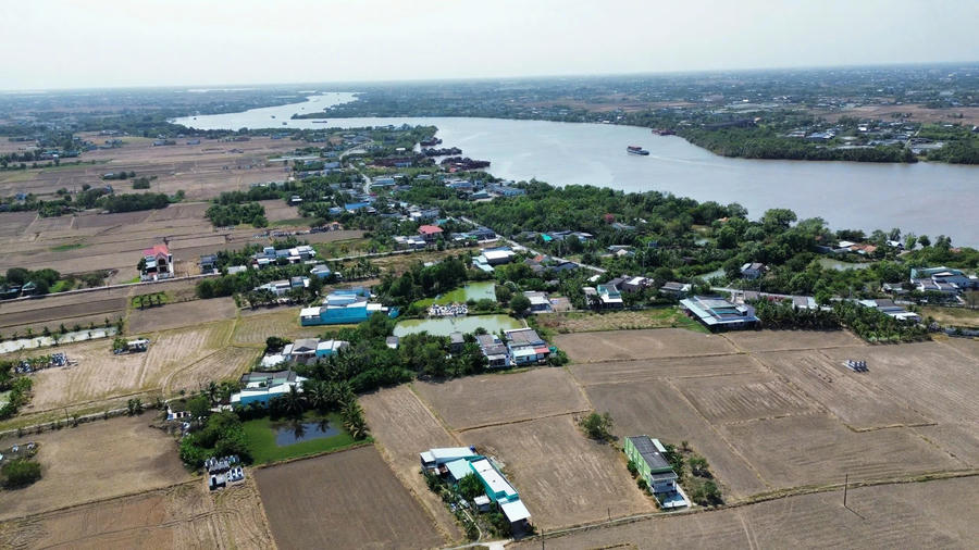 Khu vực dự kiến triển khai Khu đô thị mới Long Hựu rộng hơn 2.600 ha tại Tây Ninh.