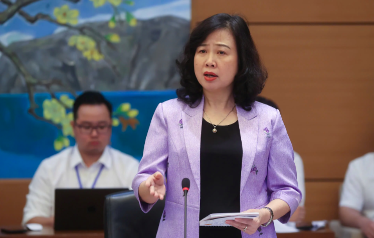 Bộ trưởng Bộ Y tế Đào Hồng Lan phát biểu tại thảo luận tổ. Ảnh: Q.V
Bộ trưởng Bộ Y tế Đào Hồng Lan phát biểu tại thảo luận tổ. Ảnh: Q.V