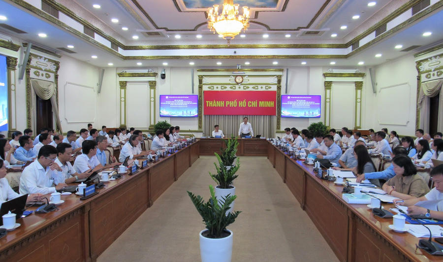 Toàn cảnh cuộc họp. (Ảnh: Cổng TTĐT TP HCM)