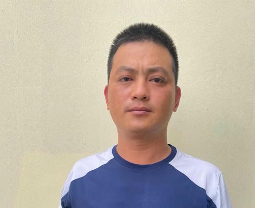 Dương Văn Quang tại cơ quan công an.