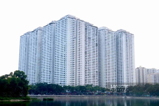 Tổ hợp chung cư HH Linh Đàm. Ảnh: Trân Châu