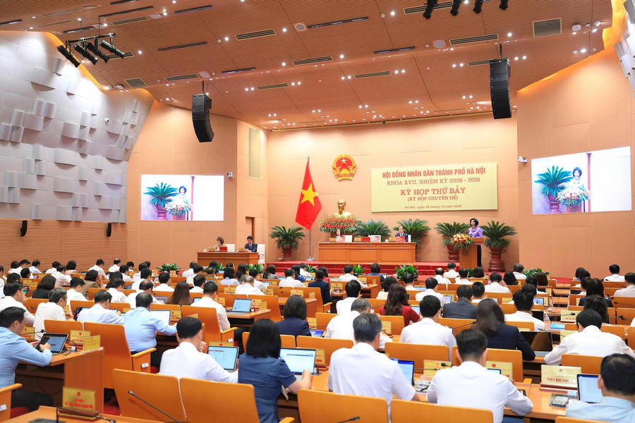 Quang cảnh kỳ họp.