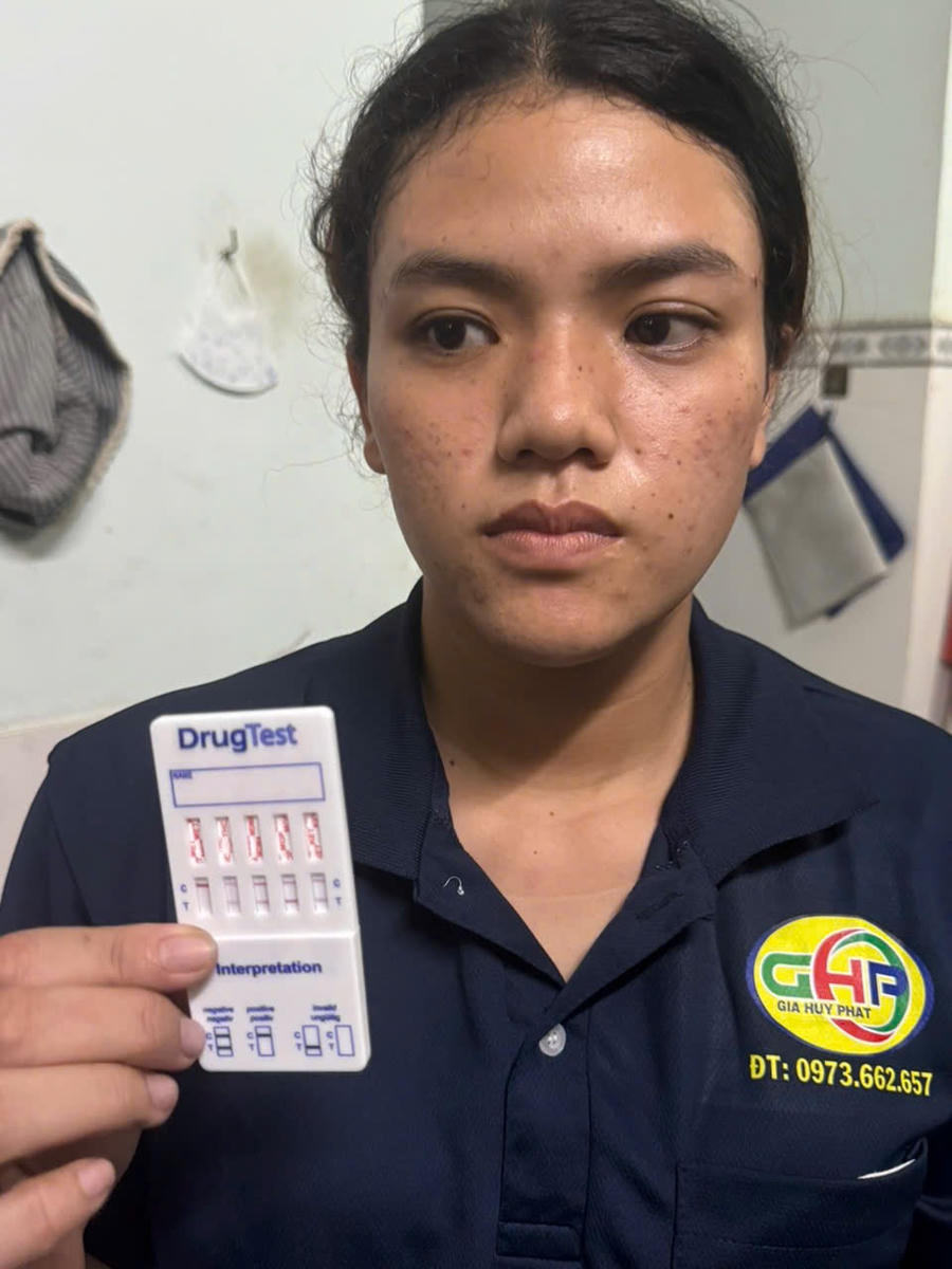 Đối tượng bị bắt giữ.